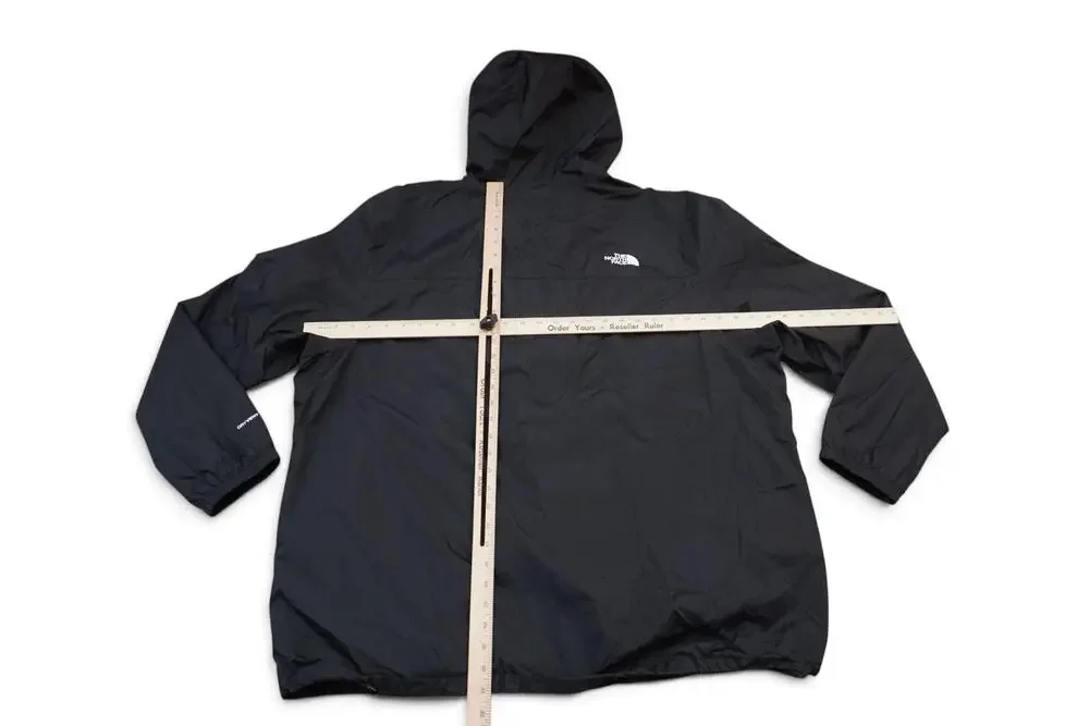 The North Face Jacket Mens 3XL Black DryVent Hooded Waterproof Full Zip Rain